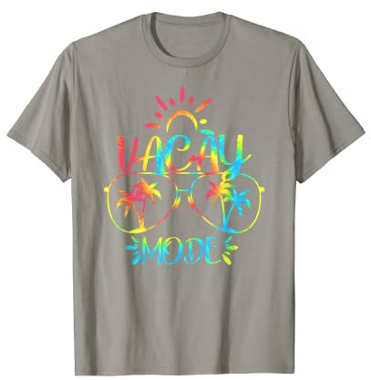 Vacay Mode, ein niedlicher Urlaub im Sommer, Batikfärbung T-Shirt