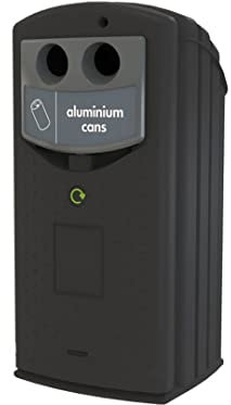 Office Needs Direct Envirobank External Aluminium Cans Recycling Bin 140 Litres with Wheelie Bin