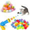 YumSur Katzenspielzeug-Werfer Mit 100 Bällen - Interaktives Spielzeug für Katzen Indoor (100 Stück, Style 1)