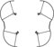 Hensych Für PGYTECH 4 Stück Propellerschutz Drohnenpropeller Klingen Schutz Paddel Vollschutz Käfig Kreis für Mavic 3 Serie Mavic 3 / Mavic 3 Cine/Mavic 3 Classic Drohne Zubehör