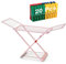 ForenTex Tendederos Plegables con alas, Hecho de Resina, Superficie de tendido 20 m, con Bloqueo de Seguridad, Resistente al Sol, Incluye 20 Pinzas (Rosa)