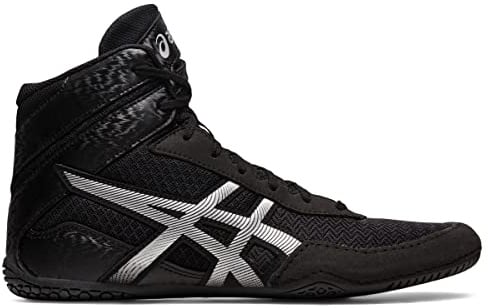 ASICS Zapatos de lucha libre MATCONTROL 3 para hombre, negro, plateado, 40 EU