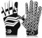 FINGER TEN American Football Receiver Handschuhe für Youth Jungen Mädchen, Torwarthandschuhe Impact Palm Protection, Wasserdicht Gloves Fit Kinder Alter 5-14 (Schwarz, XL)
