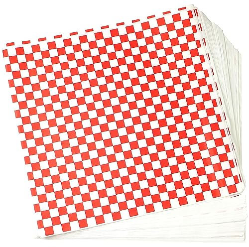 Käsepapier Wachspapier, Brotpapier 100 Blatt, Wasserdicht und Öl, Nicht Klebrig, 28 * 28cm Wachspapier für Lebensmittel, Butter, Käse, Sandwich, Burger, Pommes