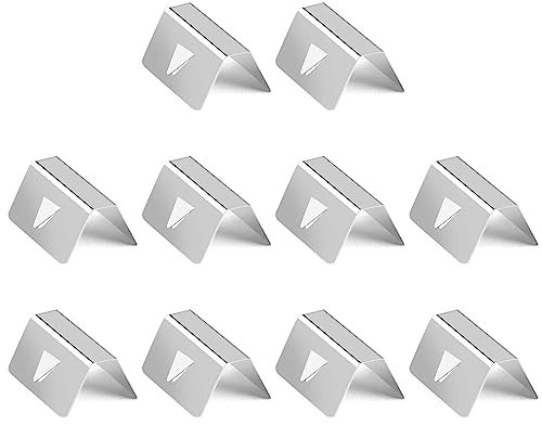 Wind Regen Deflektor Clips 10pcs Windabweiser Clips Wind/Rain Deflector Fitting Clip Halteklammern Fit Für Heko G3 Edelstahl Auto Windschutzscheiben Stahl Clip Edelstahl Windabweiser Befestigungsclip