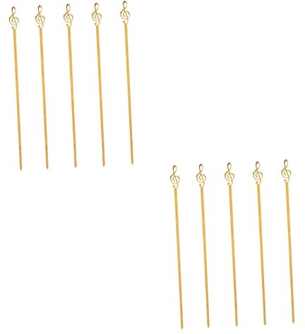 Yardwe 10piezas Brochetas De Acero Inoxidable Para Barbacoa Palos Para Asar Kebab Para Fiestas y Camping