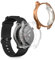 kwmobile Set 2x Custodia Smartwatch Compatibile con Huami Amazfit GTR 4 Cover - Case Silicone Protezione Orologio Fitness oro rosa/trasparente