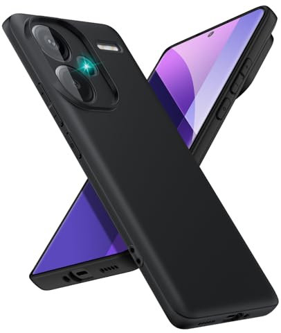 SineOrdo Funda Xiaomi Redmi Note 13 Pro Plus 5G Case,Carcasa Xiaomi Redmi Note 13 Pro Plus 5G Funda Móvil Ultrafina Suave Silicona TPU Cover Resistente - Negra