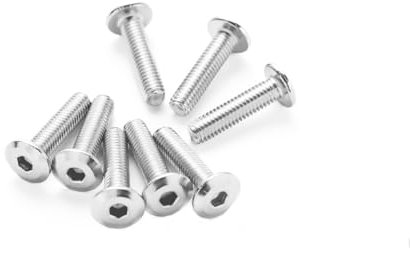 JXPXJMY 304 Viti a Testa Tonda in Acciaio Inox per Riparazioni Meccaniche Mobili Collegamenti e Dispositivi di Fissaggio (40, M4*30)