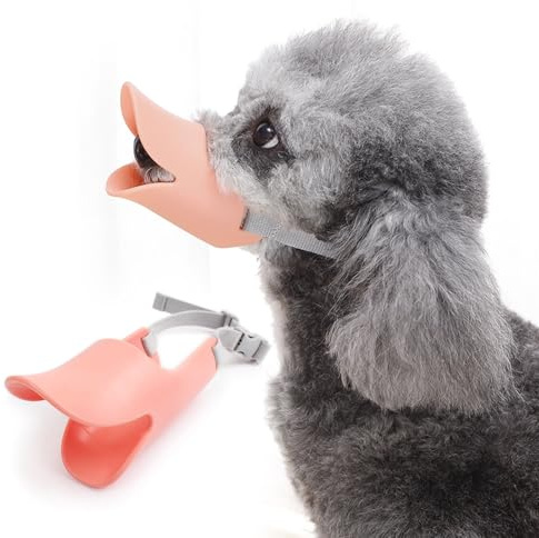 PETCUTE Museruola per Cani, Museruole Morbide in Silicone per Cani,Anti-abbaiamento e Anti-Mangiare, Museruola Cane Piccola Taglia con Cinghia Regolabile,Adatta per Cani di Piccola Taglia