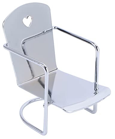 VICASKY 3stücke Miniatur Eisenstuhl Modell Für Puppenhaus Dekoration Realistische Mini Möbel Accessoires Für Kreative Spielwelten