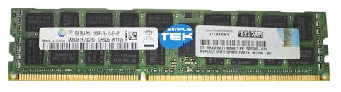 SIMPLETEK - Modulo DDR3 ECC 8 GB 1333 MHz PC3-10600R RDIMM per Server e Workstation ad Alta Affidabilità M393B1K70CH0-CH9Q5 (Ricondizionato)