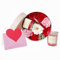 ASDIIT Savon Fleur&Bougie Parfumées Scatola Rotonda Regalo Donna Rose(Pivoine) Profumate da Bagno Regalo Della Mamma San Valentino Compleanno Anniversario