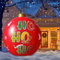 Mannicix Palla di Natale Gonfiabile Gigante da 60 cm, Decorazione per Esterni, Ornamentale Decorata per Giardino, Cortile, Portico, Interno, Esterno (B)