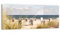 DEQORI Glasbild Echtglas | Motiv Strandkorbidylle | horizontal einteilig 125x50 cm | schöne Dekoration | Wandbild für Wohnzimmer, Schlafzimmer, Flur & Küche | moderne Wanddeko