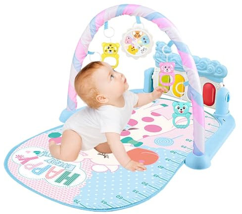 Tapis D'Éveil Bébé, Tapis De Jeu pour Piano Tapis D'Éveil Bébé Évolutif, Apis De Jeux Bébé Polyvalent, Tapis D'éveil Bébé montessoriy Arche D'Éveil Bébé Adapté Aux Bébés De 0 À 18 Mois
