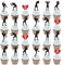 KATVVYE 24pcs Cupcake decorations boxing match sports cake martial arts party decorations boxing match theme party decorations happy birthday decorations popular with boys