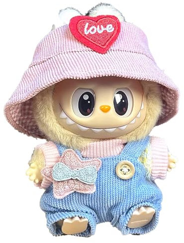 Moamemay Bekleidung für 17cm Plush, Mini Kuscheltier Puppen Kleidung Outfit nur Bekleidungs zubehör für 17cm Plüsch Pullover Hoodie Bekleidung DIY Kinder Geschenke