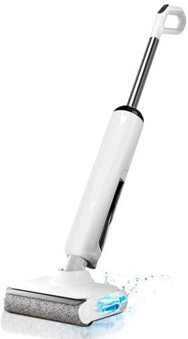 HABIUBIU Wet Dry Vacuum Cleaner, Cordless Vacuum Mop Combo for Hard Floors, 23000Pa Powerful Suction, 180° Lay-Flat, Self-Cleaning Floor Washer with 45 Min Runtime, Anti-Tangle Brush, Dual Tank