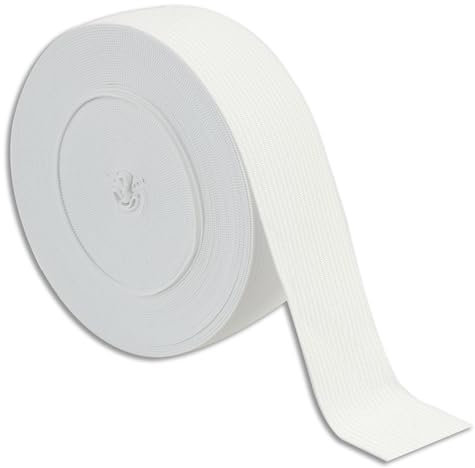 10 Meter x 25 Mm Gummiband Nähen,Gummiband Weiß,Dick Hosengummi Elastische Band Gummizug Gummilitze Stoffband Zum Nähen,Breites Gummiband Elastisch Für Kleidung Und DIY Projekte
