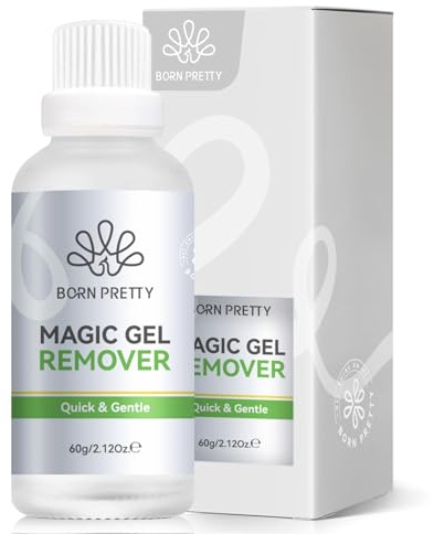 Born Pretty UV Nagellackentferner - 60ML Gelnägel UV Lack Gellack Entferner mit Verbesserter Sanfter Formel Schneller Einfacher Nail Polish Magic Remover in 3-5 Minuten Keine Folie Erforderlich