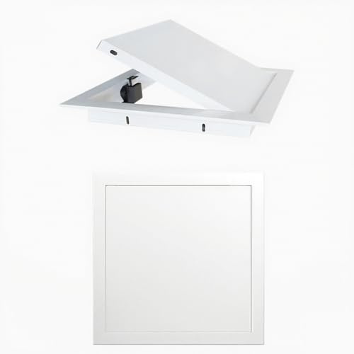 Rechteckiges Revisionsklappe aus Aluminium, Revisionstür mit Magnetverschluss, Wartungsklappe für Trockenbau Wasserzähler Decke Badewanne Sicherungskasten(W 30 cm x H 45 cm)