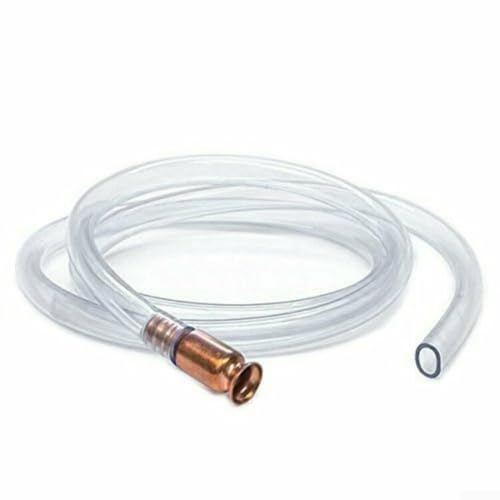 Selbstansaugende Siphonpumpe mit 150 cm Schlauch und Sicherheitsdüse für einfaches und sicheres Umfüllen von Flüssigkeiten aus Pools, Tanks und Spülen