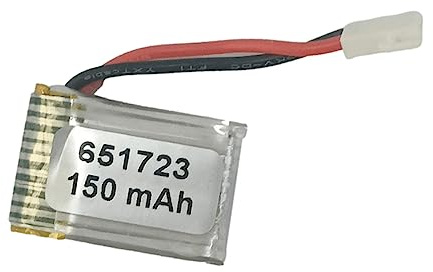3,7 V 150 mAh Akku mit Draht, wiederaufladbar für Tastatur und Stromquelle, Lithium-Polymer-Akku mit Überentladungsschutz