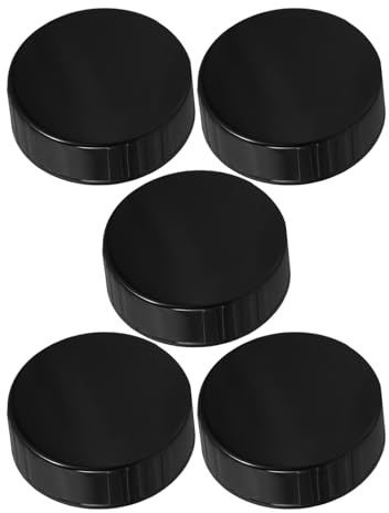 HOUDERCO Lot de 5 couvercles à visser en plastique - 38 mm - Pour bouteilles de bière rondes en verre - Durable et réutilisable - Convient pour la maison et la restauration