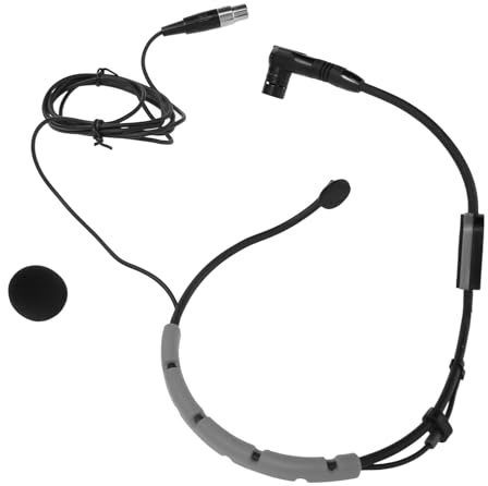 Microfono Ad Archetto per Istruttori di Fitness Comodo Pickup Omnidirezionale Resistente Al Sudore per Artisti Attivi ABS Leggero 1 unità (GRAY)
