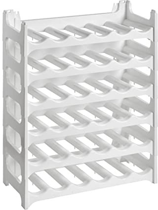 Grizzly Casier à Bouteilles - Design modulaire et empilable pour 36 Bouteilles, Range Bouteille vin Blanc