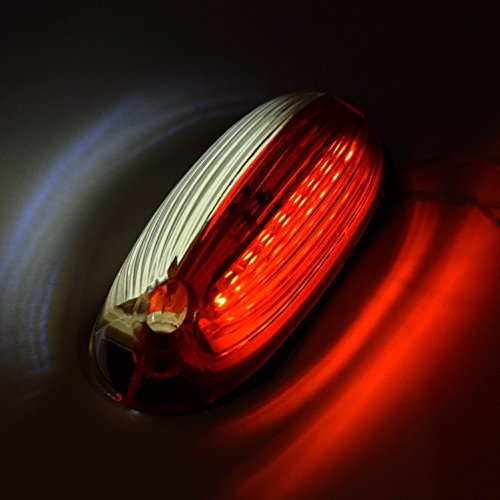 2x Rot Weiss LKW PKW 12V/24V LED Kennzeichenbeleuchtung Nummernschild Beleuchtung Lampe Leuchte Licht Anhänger Wohnmobil Wohnwagen Bus