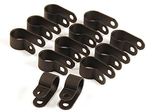 Primefit PC12HC Druckluftschellen für Nylon-Rohrschellen zur Befestigung von Druckluftschläuchen an Wänden, Decken oder glatten Oberflächen, 12-teilig