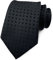 Elfeves Herren Klassische Tupfen Jacquard gewebt Krawatten, Schlips für Business Hochzeit Party - Schwarz - Einheitsgröße