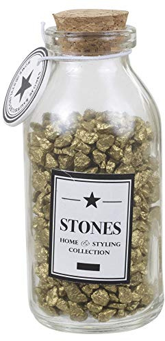 URBNLIVING 225 g Dekosteine in Flasche (Gold, 1)