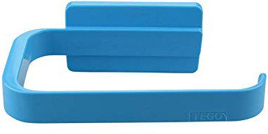 ENXING Toilet Tissue Paper Holder Reusable Self-adhesive ABS Toilet Roll Holder Japanese kitchen bathroom Paper Towel Rack Storage Shelf 15x8x5cm Sky Blue
