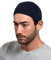 Candid Signature Apparel 100% Baumwolle, Totenkopfkappe, Chemo Kufi unter Helm, Beanie, Mützen in einfarbigen Farben und Streifen, Marineblau mit Pfeil-Design, Einheitsgröße