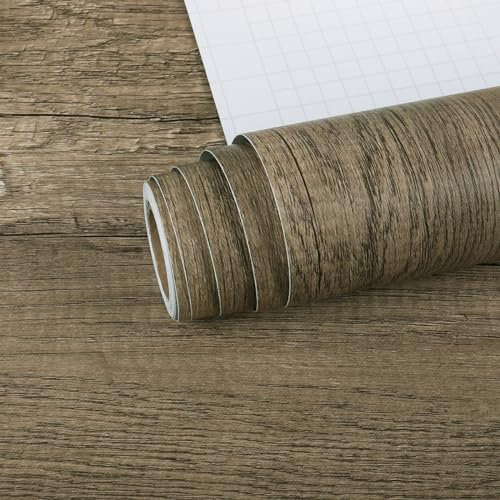 VEELIKE Papier Peint Bois 40cm×900cm Papier Peint Adhesif Bois Vintage Papier Adhesif pour Meuble Bois Meuble Vinyle Rouleau Adhesif pour Meuble Stickers Cuisines Meuble Imperméable Salon Toilette