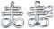 FaithHeart Silber Satanic Leviathan Kreuz Schwefel Symbol Ohrstecker aus Edelstahl Punk Gothic Ohrstecker für Damen und Herren