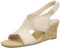 Clarks Femme Kyarra Aster Sandale cale, Sable métallisé, 39.5 EU