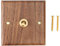 Bzocio Enchufe de Interruptor de Luz de Estilo Industrial Americano Retro, Placa de Interruptor de Palanca de LatóN de Madera Maciza, Interruptor de Estancia en Casa Antiguo (1)