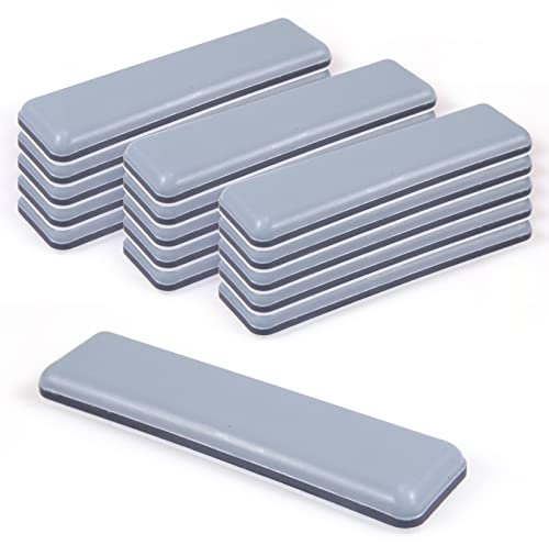 VABNEER Möbelgleiter, 16 Stück PTFE Teflon Quadrat Selbstklebende Möbelschieber, Möbel Bewegen Pads zum Bewegen Schwerer Möbel (16, 70x19mm)