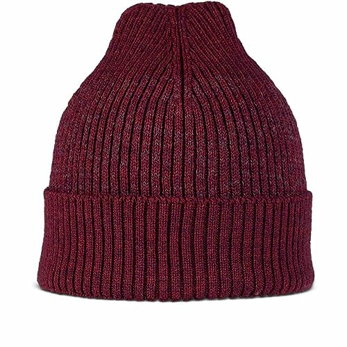 Buff Merino Active Hat Beanie 1323396531000, Unisex Beannie, Burgundy, One Size EU