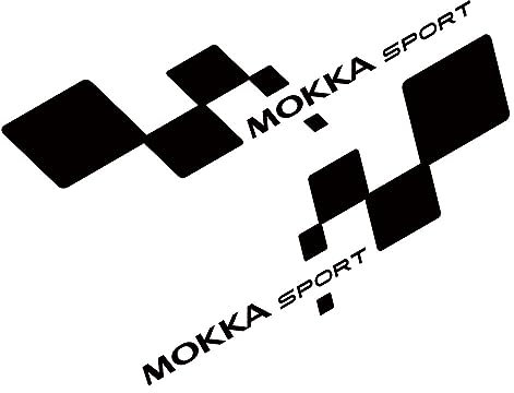 Auto Aufkleber für Opel Astra H J G K Insignia Corsa C D E Vectra B Mokka, 2 Stück PVC-Auto-Seitentür-Aufkleber, Sport-Styling, Kratzfeste Dekoration, Aufkleber, Geschenke und Merchandise, Autozubehör