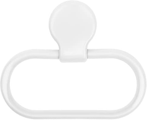 Angoily Anneau Porte-Serviette Adhésif Porte Serviette Lessentiel De La Salle De Bain Anneau Porte-Serviettes Mural Classeurs Étagères Murales Balançoires Cuisine Blanche Rond Essuie-Mains
