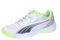 PUMA Unisex NOVA Court Tennis Shoe, White-Luminous Blue-Fizzy Apple-Shadow Gray, 41 EU