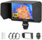 Godox GM6S Camera Field Monitor, 4K HDMI 5.5inch Camera Monitor with NP-F550 Battery, 1920x1080 IPS 3D LUT with Sun Visor for Sony Canon Nikon Camera