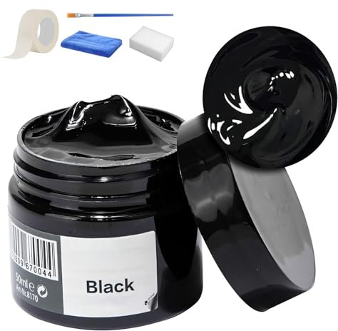 Flüssigleder,Leder Reparatur Set Schwarz,Lederpflege Für Ledercouch,Kunstleder Reparaturset Für Sofa,Autositze,Schuhe Für Reparatur Lederfarbe Auf Verblassten Und Zerkratzten Ledersofas (Black)