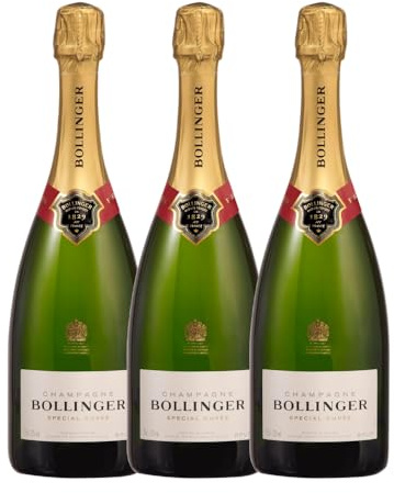 Bollinger Special Cuvee Brut NV Champagne | 12% ABV | 75cl | France (Pack of 3 Bottles x 75cl)