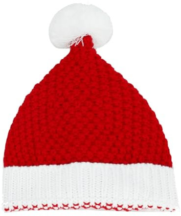Unisex Mütze – Kreative Strickmütze für Winter, Weihnachten Halloween, Warme gemütliche Wollmütze für Männer Frauen (Red, One Size)